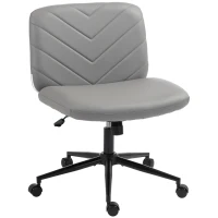 HOMCOM extra nail tech rolling retro fabric cute teenager arms hairdresser on chairs desks spinny comfortable beauty(m-15)