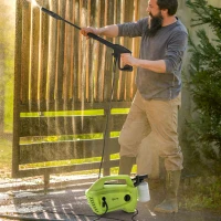 Outsunny 1600W 130-Bar Pressure Washer - Green(m-10)