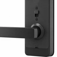 HOMCOM Smart Door Lock, 5-in-1 (Fingerprint/Passcode/Bluetooth APP/NFC Card/Key), Built-in Doorbell, Keyless Electronic Lock(m-13)