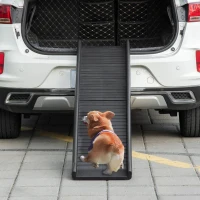 PawHut Rampe pliable pour chiens légère pour voiture facile à transporter 155 x 39 x 14 cm - noir(m-10)