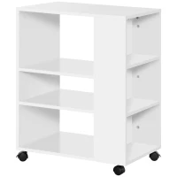 Vinsetto Armario para Impresora Mueble Auxiliar de Oficina Dormitorio Cocina Salón 60x40x75,8 cm Blanco(m-12)