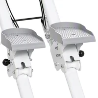 SPORTNOW 2-in-1 Ab Machine and Stair Stepper, Foldable Ab Trainer and Climbing Machine with LCD Monitor for Home Gym, White(m-11)