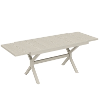 Outsunny Masă Extensibilă de Grădină pentru 8-10 Persoane, din Aluminiu și Oțel, 154/214x85x73 cm, Gri