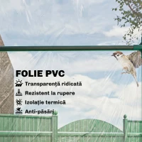 Outsunny Seră de Exterior cu Intrare cu Fermoar și Aerisire Superioară, din Plastic și Oțel, 180x100x152 cm, Transparentă(m-4)