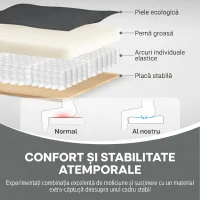 HOMCOM Fotoliu Stil Chesterfield din Piele Ecologică PU cu Picioare din Lemn, Negru(m-6)