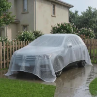 Outsunny Telone Impermeabile 4x6m, Robusto PE 140GSM, Resistente agli Strappi(m-2)