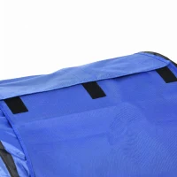 PawHut Set de Agilitate pentru Câini, 7 Piese, cu Fluier și Geantă de Transport, din Plastic și ABS, 89x69x99 cm, Alb Portocaliu Albastru(m-8)