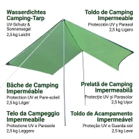 Outsunny, Cort de Plajă, Pentru petreceri, camping, Poliester, 300cm x 292cm, Verde(m-8)
