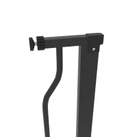 PawHut Extra Wide Dog Safety Gate, with Door Pressure, for Doorways, Hallways, Staircases - Black(m-20)