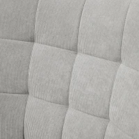 HOMCOM Akzentstoel in Scandinavisch design, oorfauteuil, set van stoelen, beukenhout, corduroy-look, grijs(m-8)