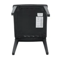 Lot de 4 chaises de salle à manger, style luxe européen, patins antidérapants et silencieux, 42x46x89 cm, Noir(m-8)