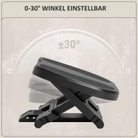 HOMCOM Voetensteun, Verstelbaar in Hoogte, 0-30° Kantelbaar, Grijs(m-6)