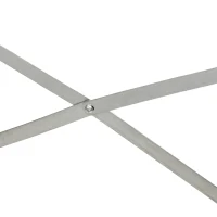 Outsunny Handige plantenbak, Ideaal voor het kweken, verzorgen en onderhouden, Verhoogde bed, Staal, Lichtgrijs(m-8)