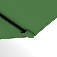 Outsunny Garden Parasol, Parasol Umbrella with 3-tier Roof, Crank Handle, Tilt Function, Polyester Canopy, Green(m-13)