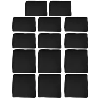 Outsunny Garden Rattan Sofa Cushion Polyester Cover Replacement Outdoor- No Cushion Included, Black(m-11)
