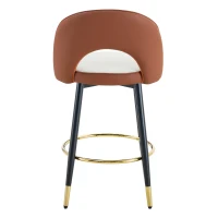 Tabouret de bar pivotant 360°, design moderne, structure métal, lot de 2, 47,40x44,00x92,00 cm, Gris clair(m-12)