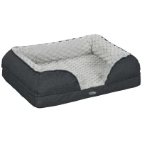 PawHut Calming Dog Bed Pet Mattress w/ Removable Cover, Anti-Slip Bottom, for Small Dogs, 70L x 50W x 18Hcm - Charcoal Grey(m-1)