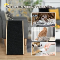 PawHut Dog Ramp, Foldable Pet Ramp with 4 Adjustable Heights, Non-Slip Finish for Medium and Large Dogs, Black(m-5)