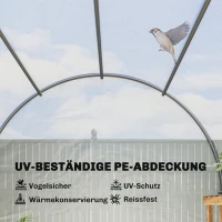 Outsunny tunnelkas kas folie kweekkas plantenkas(m-6)