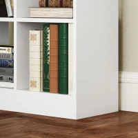 HOMCOM Boekenkast, Multifunctioneel rek, 9 vakken, Lade, Kantelbeveiliging, 60 x 26 x 158 cm, Wit(m-9)