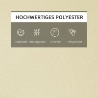 Outsunny Ligbed met hoofdkussen loungebed ligbank katoenvezel polyester(m-7)