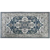 HOMCOM Vintage Area Rugs, Large Carpet for Living Room, Bedroom, Dining Room, 80 x 150 cm, Grey(m-11)