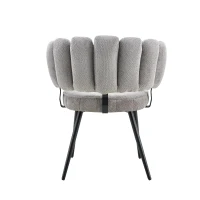 Lot de 2 chaises de salle à manger, mousse haute densité, patins antidérapants, 60x46x80 cm, Gris clair(m-10)