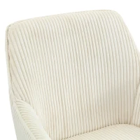 Lot de 2 chaises de salle à manger pivotantes style rétro luxueux, piètement quatre pieds en bois massif, 56,00x44,00x84,00 cm, Couleur naturelle(m-6)