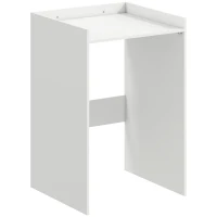 HOMCOM Badkamerkast Niskast met open plank, badkamerkast voor kleine ruimtes, 64 x 60 x 97,5 cm, Wit(m-1)