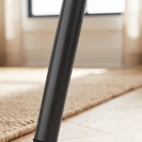 HOMCOM Conjunto de 2 Cadeiras de Jantar, Cadeiras de Cozinha Estofadas em Veludo, Encosto Curvado, Pés em Metal, Cinza Escuro(m-9)