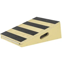 SPORTNOW Portable Slant Board, Adjustable Incline Board Calf Stretcher with Extra Side-Handle Design for Home Gym(m-11)