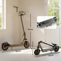 SPORTNOW Foldable Electric Scooter with 350W Motor, Up to 25km/h(m-3)