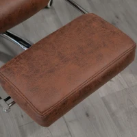 Vinsetto Massagebureaustoel met Lig- & Verwarmingsfunctie, Draaibaar, Ergonomisch, tot 120 kg, Bruin(m-9)