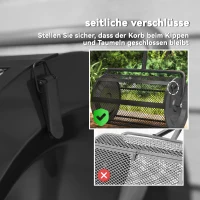 Outsunny Compostverspreider 75L 61x40cm voor Gazon en Tuin met T-Handgreep Metaal Zwart(m-5)
