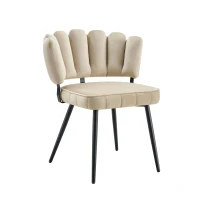 Lot de 2 chaises de salle à manger, mousse haute densité, patins antidérapants, 60x48x80 cm, Noir(m-8)