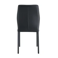 Lot de 4 chaises de salle à manger, style léger-luxe, patins antidérapants, 43x42.6x93 cm, Noir(m-12)