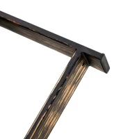 Table basse ronde style rétro‑industriel, stable et résistante, patins antidérapants et protège‑sol, 68x68x36 cm, Noir(m-8)