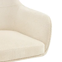 Chaise de salle à manger pivotante 360° (lot de 2), design moderne légèrement luxueux, 58,00x46,00x82,00 cm, Couleur naturelle(m-8)