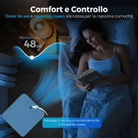 HOMCOM Condizionatore Portatile 9000BTU, 2.6kW 4 in 1, Classe A, Telecomando, Display LED, Timer 24H, per 33 m², Bianco(m-7)