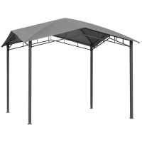 Outsunny Tuinpaviljoen paviljoen overkapping zonwering partytent prieel 3 x 3 m(m-10)