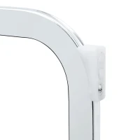Chaise de salle à manger matelassée motif losange, dossier haut ergonomique, lot de 2, 43x63x100 cm, Blanc+Argenté(m-8)
