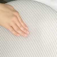 HOMCOM Zitpoef met Opbergruimte, Opvouwbare Poef met Deksel, Stalen Bodem, Ronde Voetenpoef 36 x 36 x 44 cm Crèmewit(m-8)