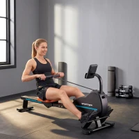 SPORTNOW Vogatore domestico: 16 livelli resistenza, Bluetooth, APP compatibile.(m-9)