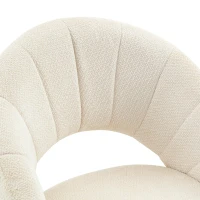 Lot de 2 chaises pivotantes style rétro, piètement 4 pieds en bois massif, patins antidérapants, 46x49x84 cm, Couleur naturelle(m-6)