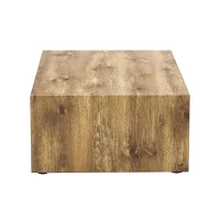 Table basse rectangulaire, style Luxury moderne compatible, pieds antidérapants en silicone, 90x50x30 cm, Couleur naturelle(m-10)