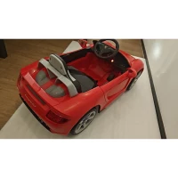AIYAPLAY Carro Elétrico Infantil Porsche Carrera GT Licenciado 12V com Controlo Remoto 2,4G, 2 Motores, Suspensão, Arranque Suave, Vermelho(m-1)