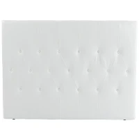 HOMCOM Cabeceira de Cama 160cm Cabeceira de Cama Estofada em Linho e Acolchoada 2 Formas de Uso 160x7x120cm Branco(m-11)