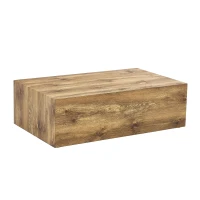 Table basse rectangulaire, style Luxury moderne compatible, pieds antidérapants en silicone, 90x50x30 cm, Couleur naturelle(m-9)