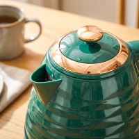 HOMCOM 2-in-1 waterkoker- en broodroosterset, 7 bruiningsstanden, ontdooi- en opwarmfunctie, groen(m-11)