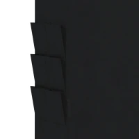 HOMCOM Stoffen kledingkast, stofdicht en draagbaar, 5 kledingroedes, 170 x 45 x 167 cm, zwart(m-11)